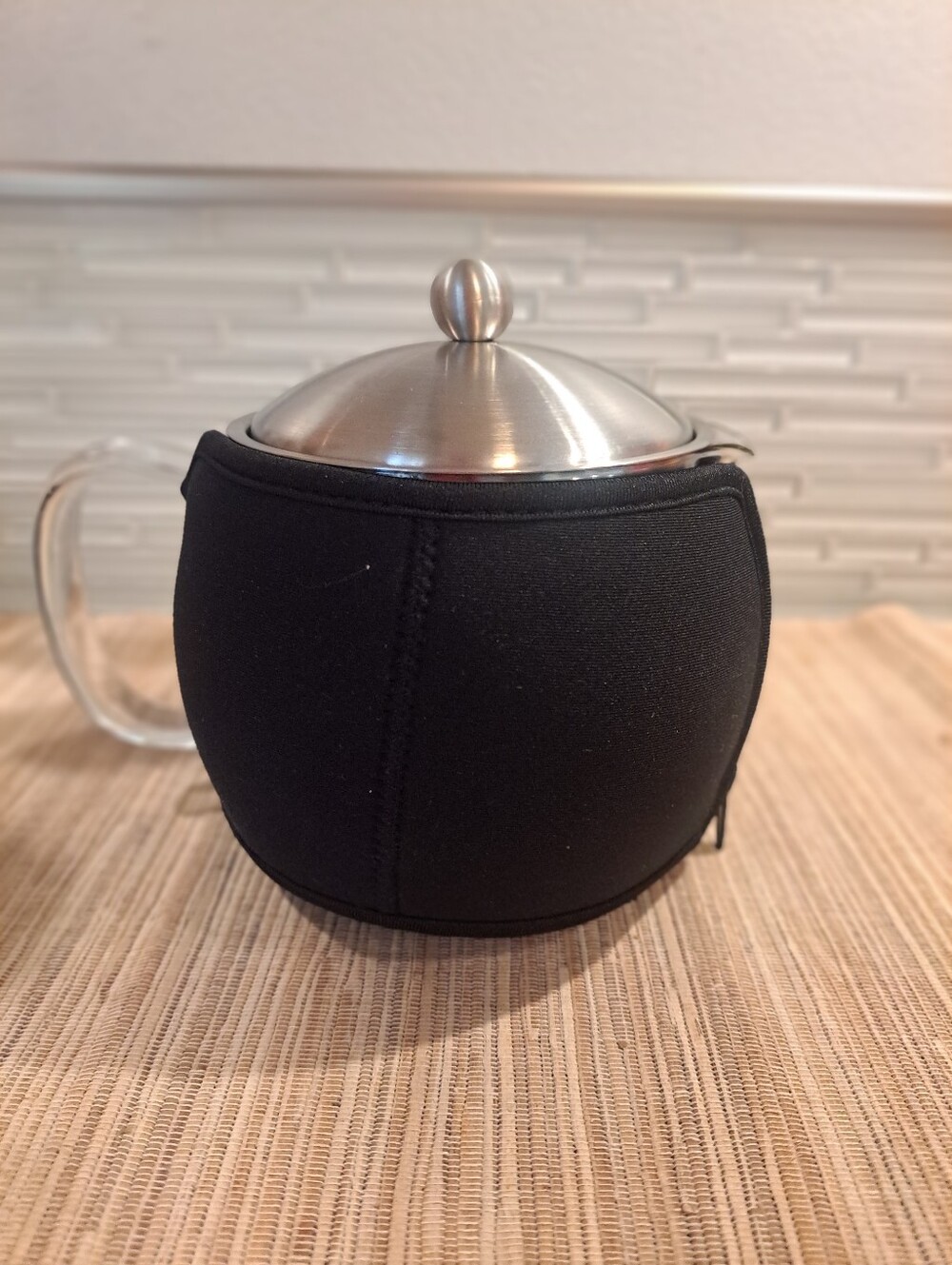 Willow & Everett Glass Teapot with Infuser And Warmer